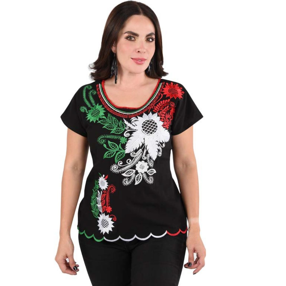 Embroidered Blouse NA-TM-79031-T - Blusa Bordada