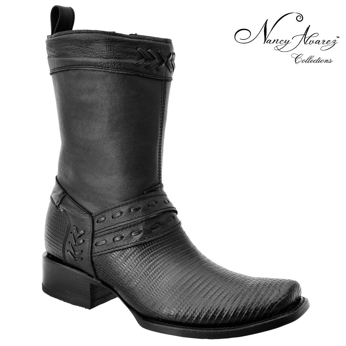 NA-WD0033BotasVaquerasExoticasLizardHudsonparaHombreWesternBootsNancyAlvarezCollectionsLaEleganciadeMexicoZipper