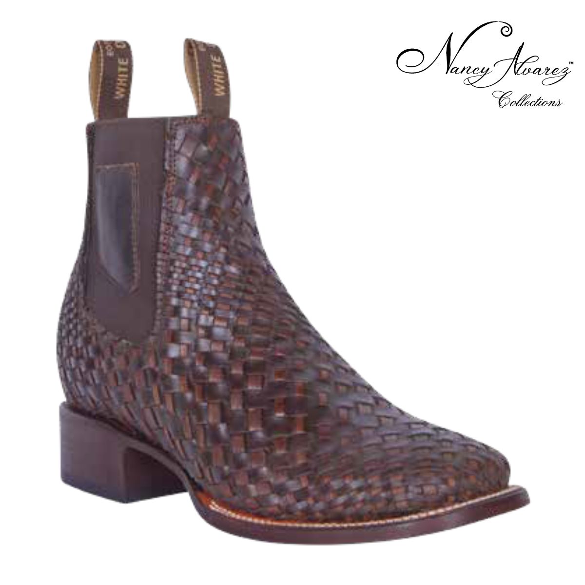 NA-WD0674BrownBotinrodeopetatilloparaHombreWesternBootsNancyAlvarezCollectionsLaEleganciadeMexico