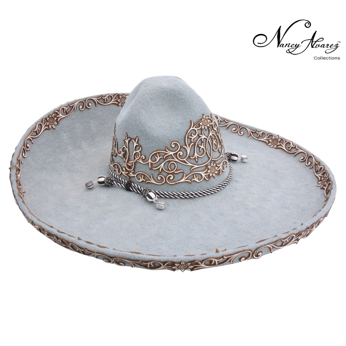 NA-WD0702GraySombreroCharrofinodeLanafinecharrohatNancyAlvarezCollections