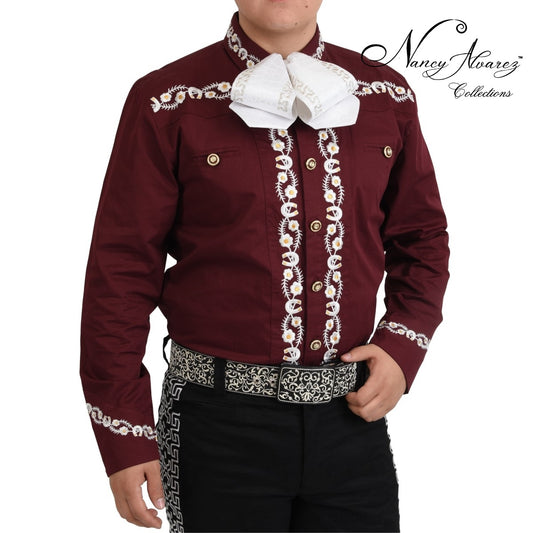 NA-WD0743CamisaCharraparaHombresCharroShirtforMenNancyAlvarezCollections