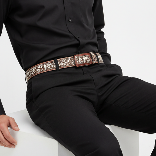 Leather Belt NA-WD1477 Cinturon de Piel