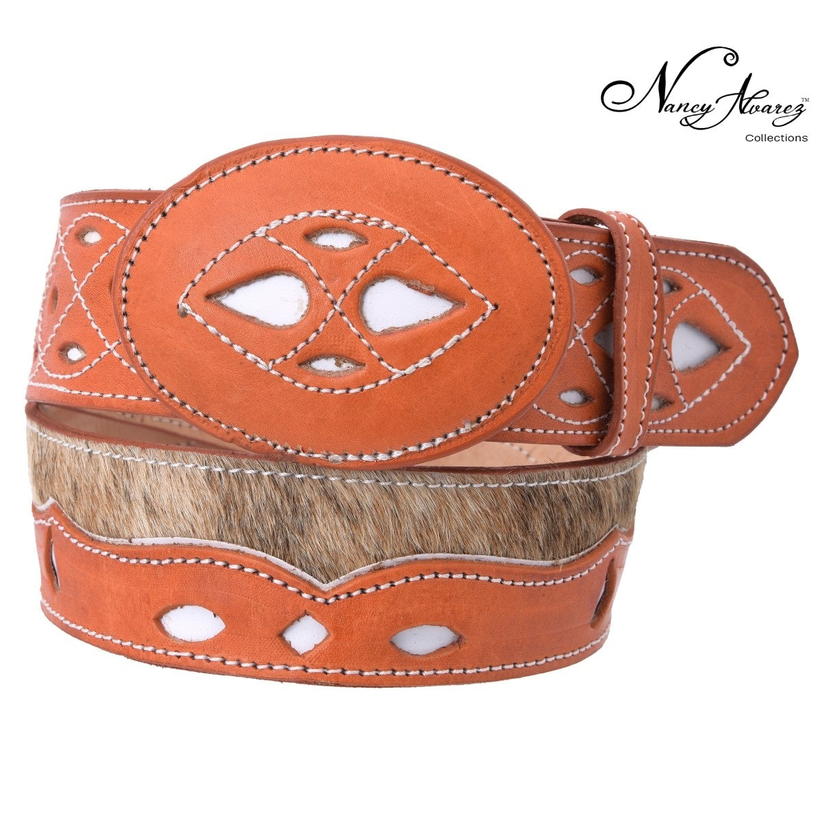 NA-WD1505NaturalCintoVaqueroWesternBeltNancyAlvarezCollections