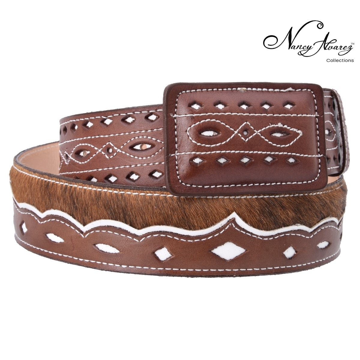 NA-WD1507BrownCintoVaqueroWesternBeltNancyAlvarezCollections