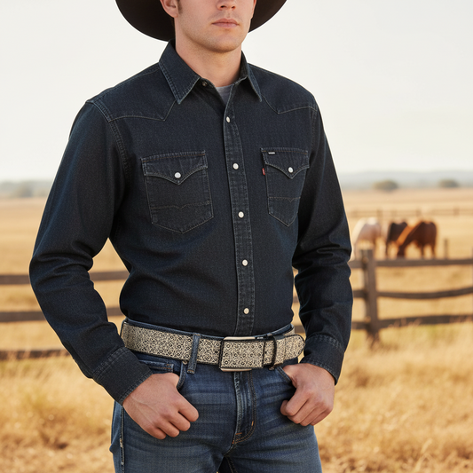 Leather Belt NA-WD1588 Cinturon de Piel