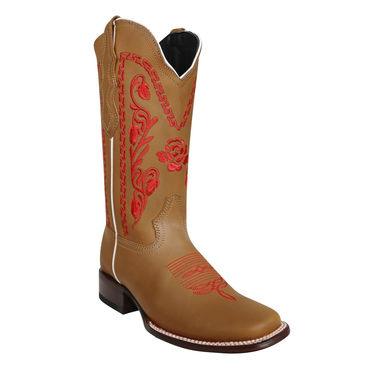NA-WD428Brown-RedWesternHormaRodeoBordadabootsNancyAlvarezCollections