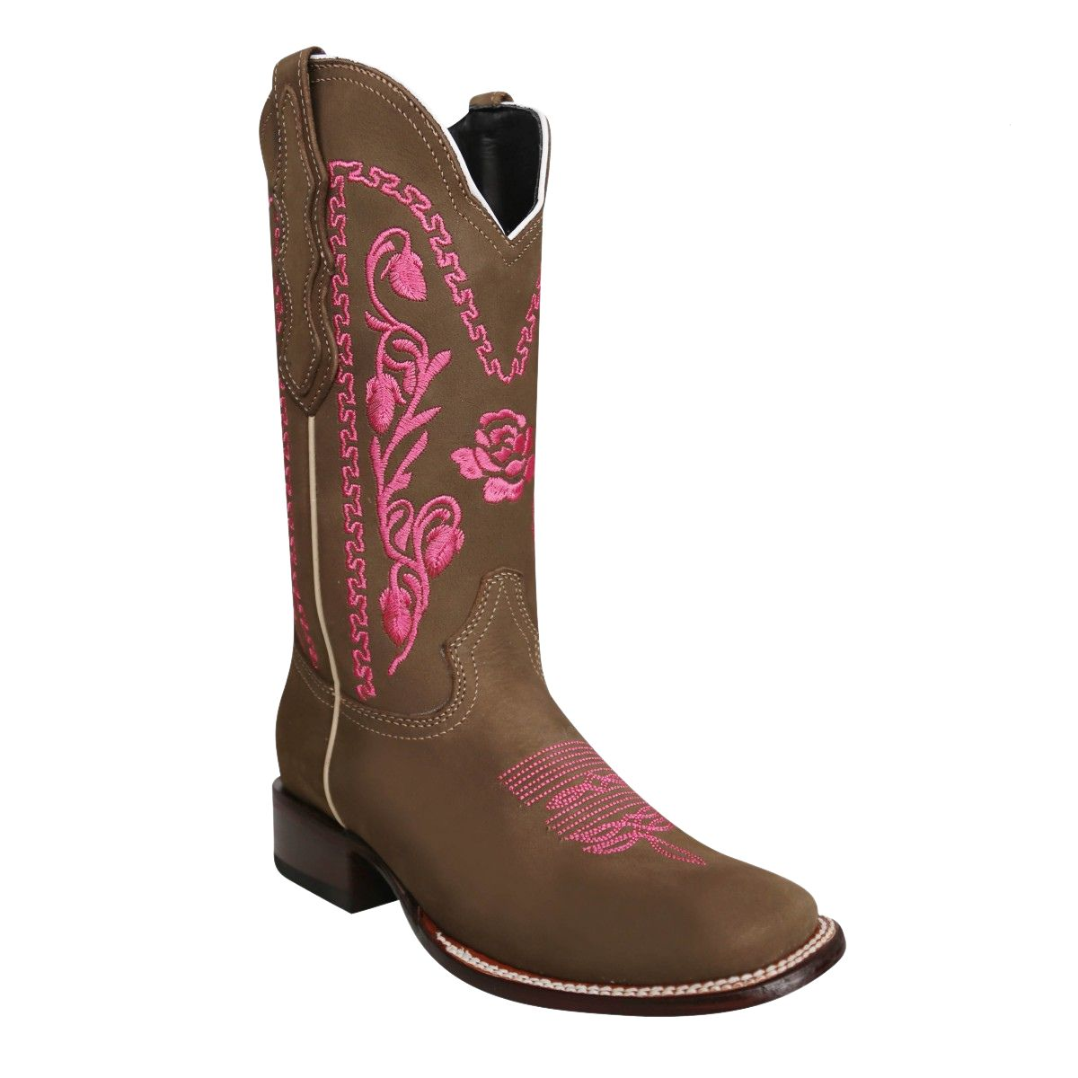 NA-WD429Brown-PinkWesternHormaRodeoBordadabootsNancyAlvarezCollections