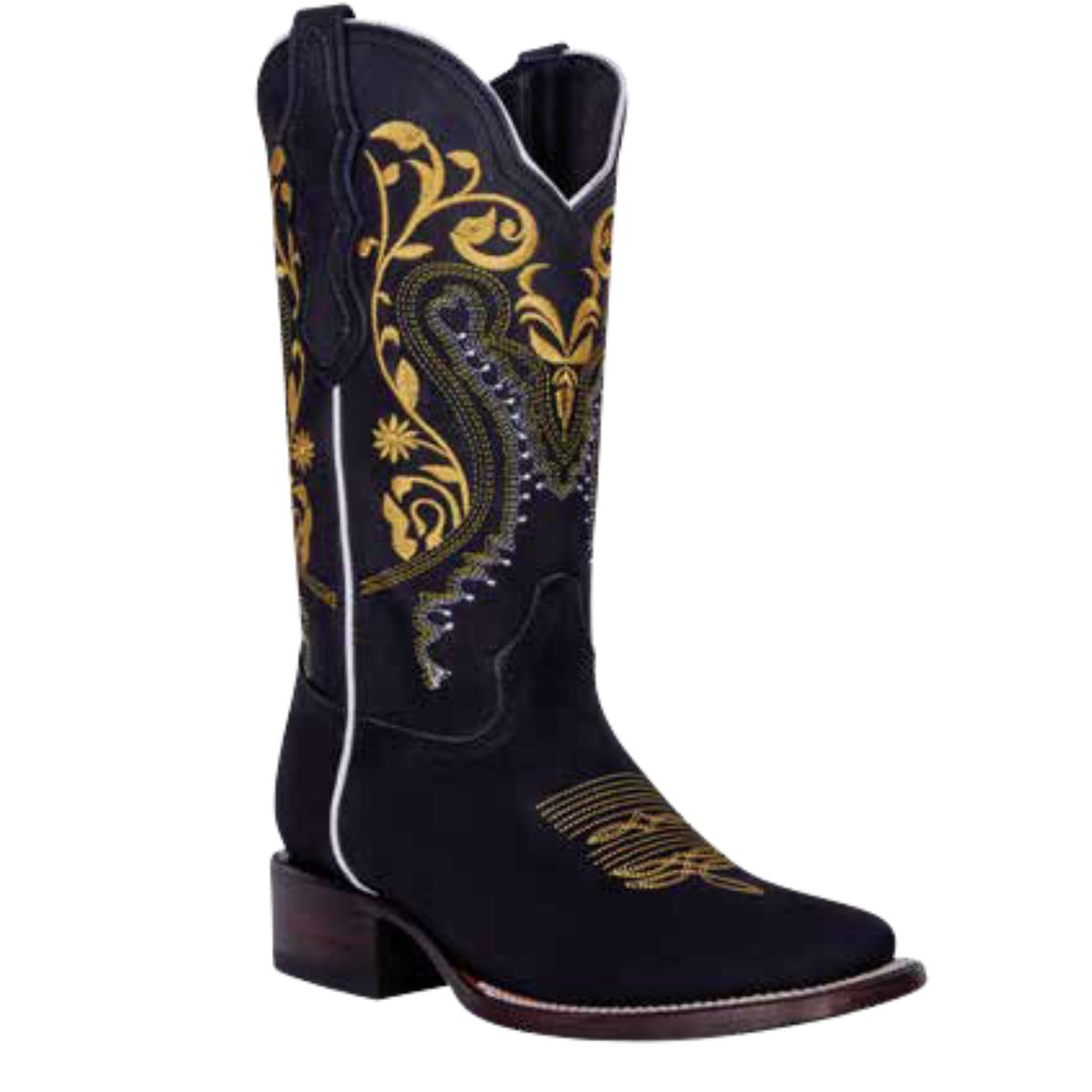 NA-WD436Black-GoldWesternHormaRodeoBordadabootsNancyAlvarezCollections