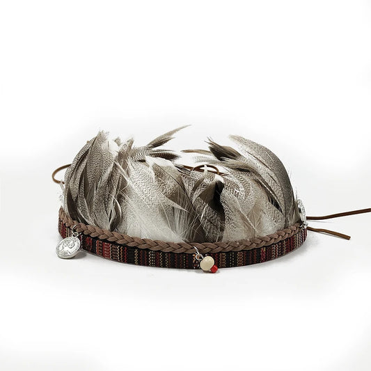 Hat Feather Accessories Cowboy Hat Fedora Hat Band Decoration Men's and Women's Hat Band Belt Fashion Accessories