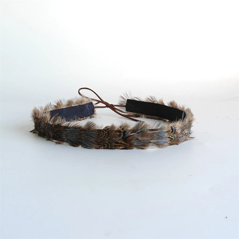 New Feathered Hatband Vintage Cowboy Hatband Felt Hat Accessories Fashion Western Hat Replacement Hatband
