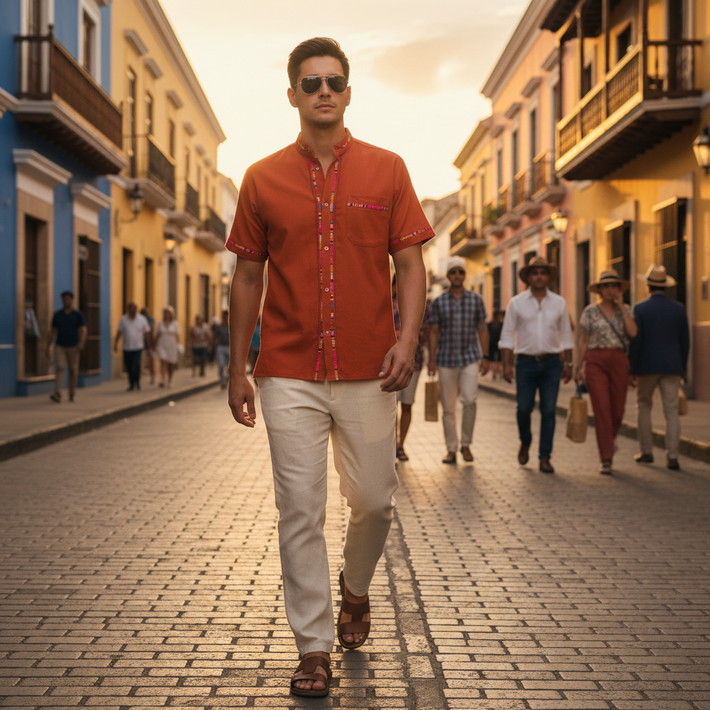 Camisa de Manta TM-78127 Men's Shirt