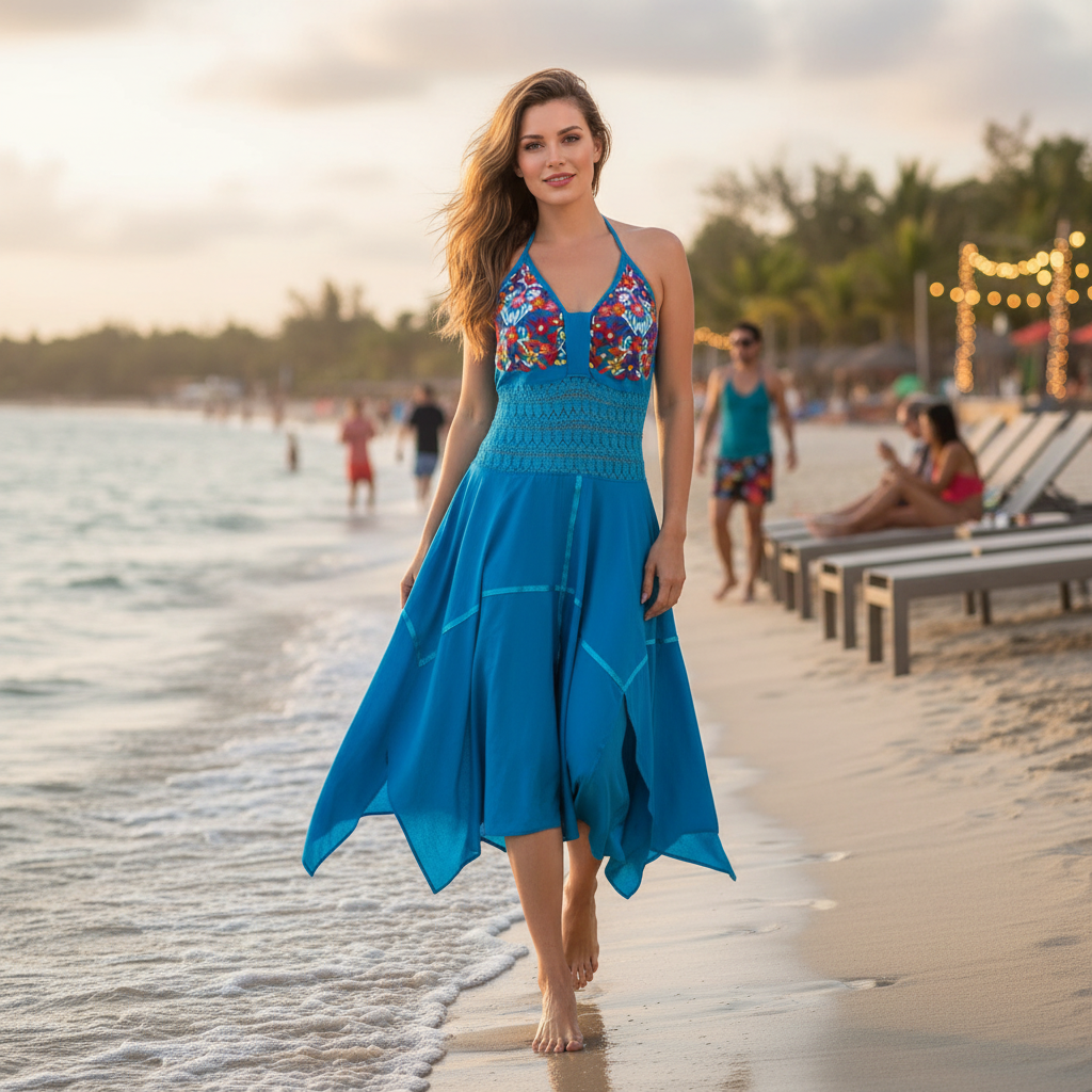 Embroidered Dress NA-TM-77322 - Vestido Bordado