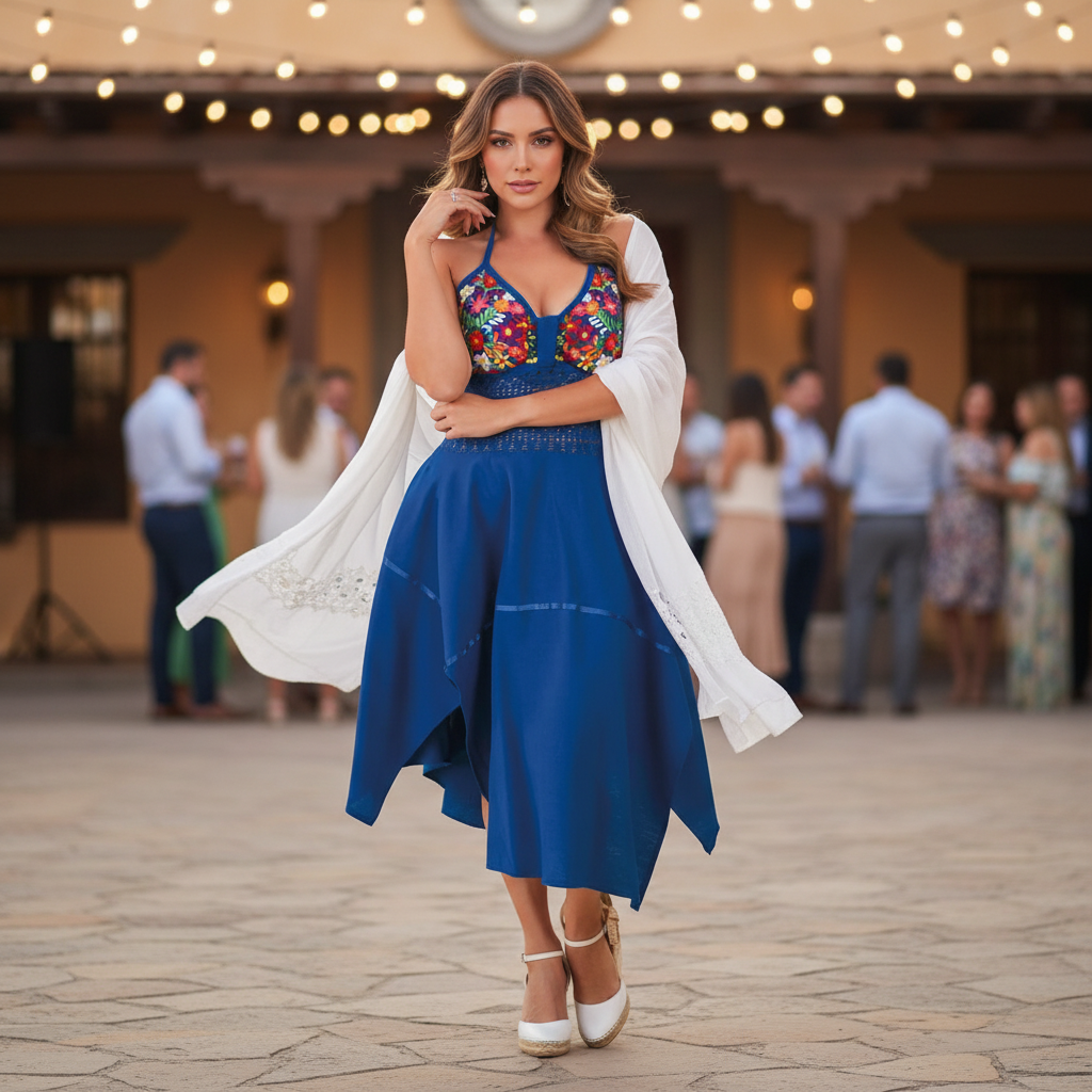Embroidered Dress NA-TM-77323 - Vestido Bordado
