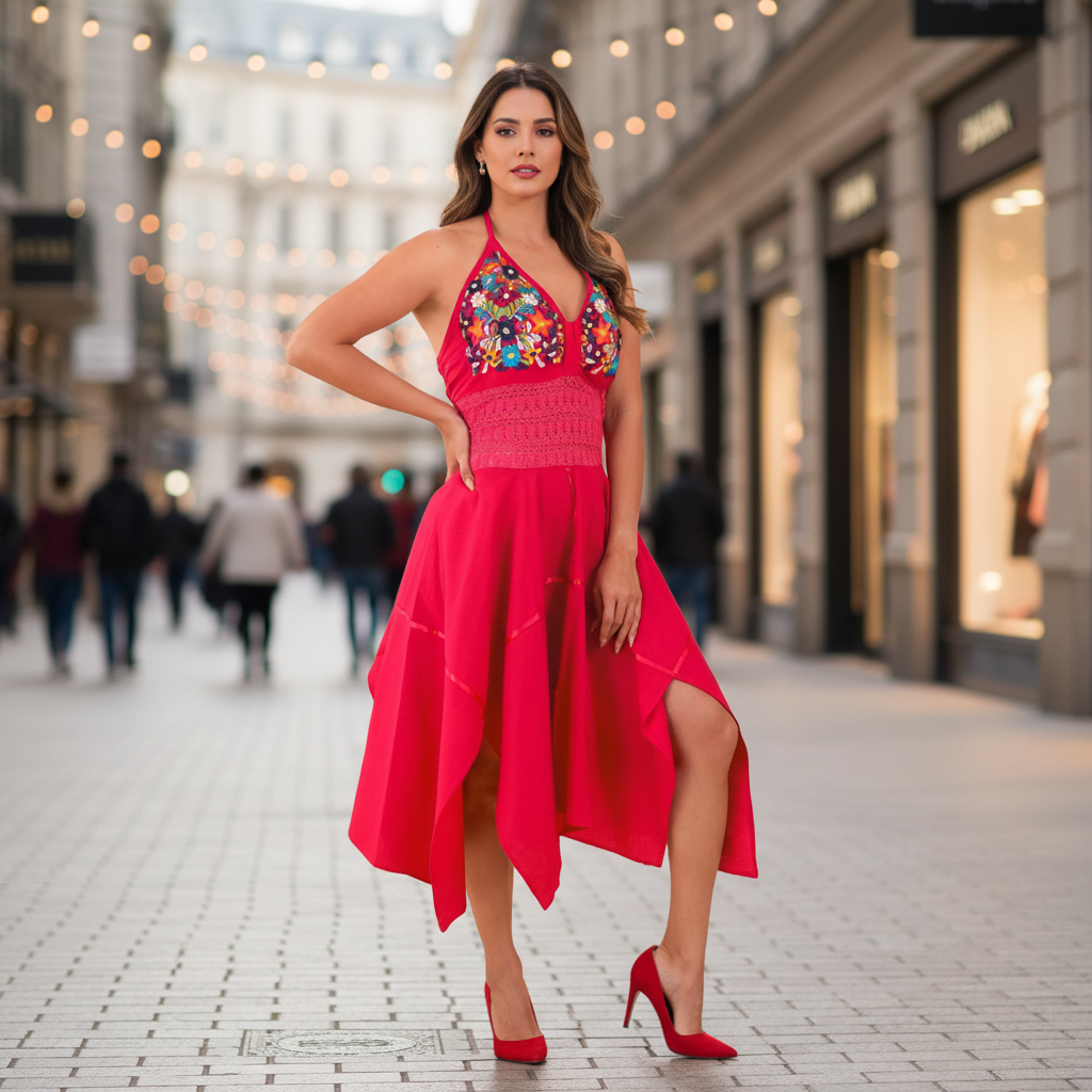 Embroidered Dress NA-TM-77325 - Vestido Bordado