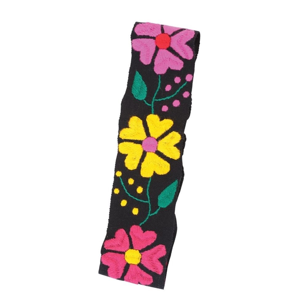 Mexican Embroidered Belt NA-TM-78055-H Black