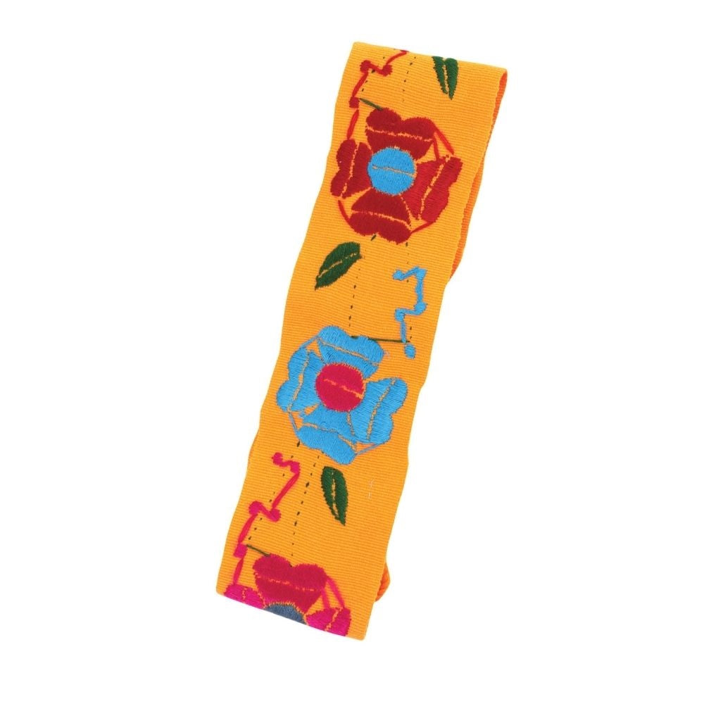 Mexican Embroidered Belt NA-TM-78055-K Yellow