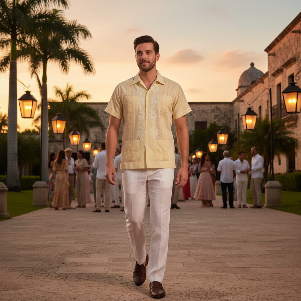 Camisa Guayabera TM-78111 Men's Shirt