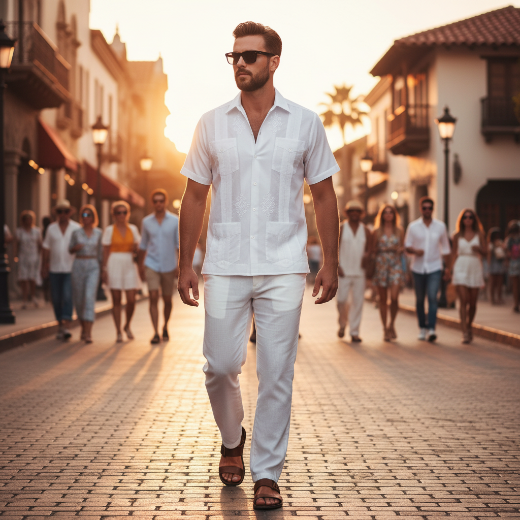 Camisa Guayabera TM-78112 Men's Shirt