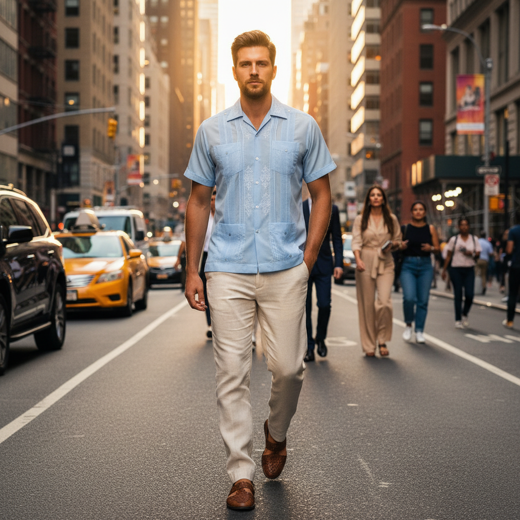 Camisa Guayabera TM-78113 Men's Shirt