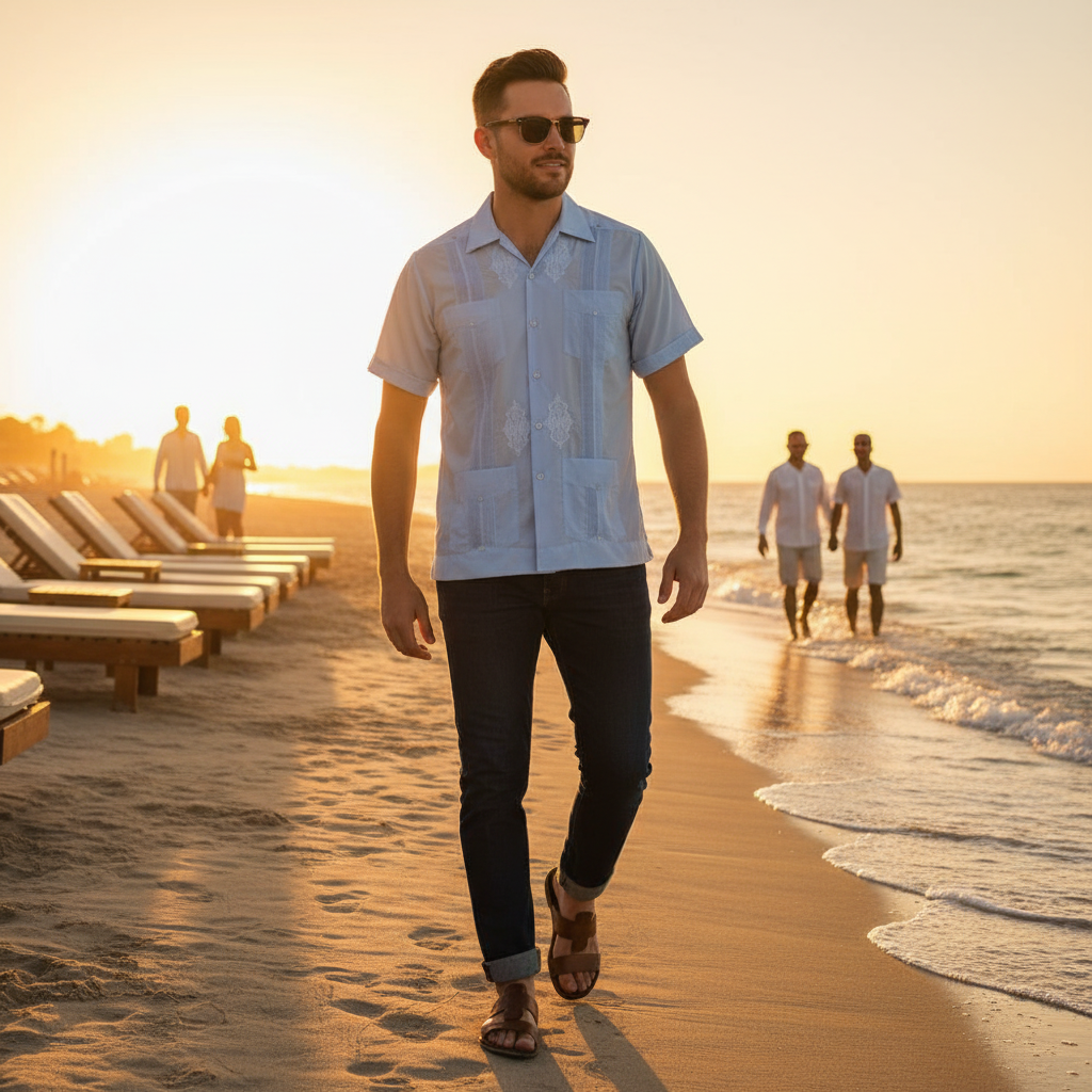 Camisa Guayabera TM-78113 Men's Shirt
