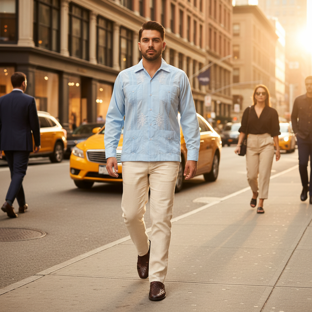 Camisa Guayabera TM-78118 Men's Shirt