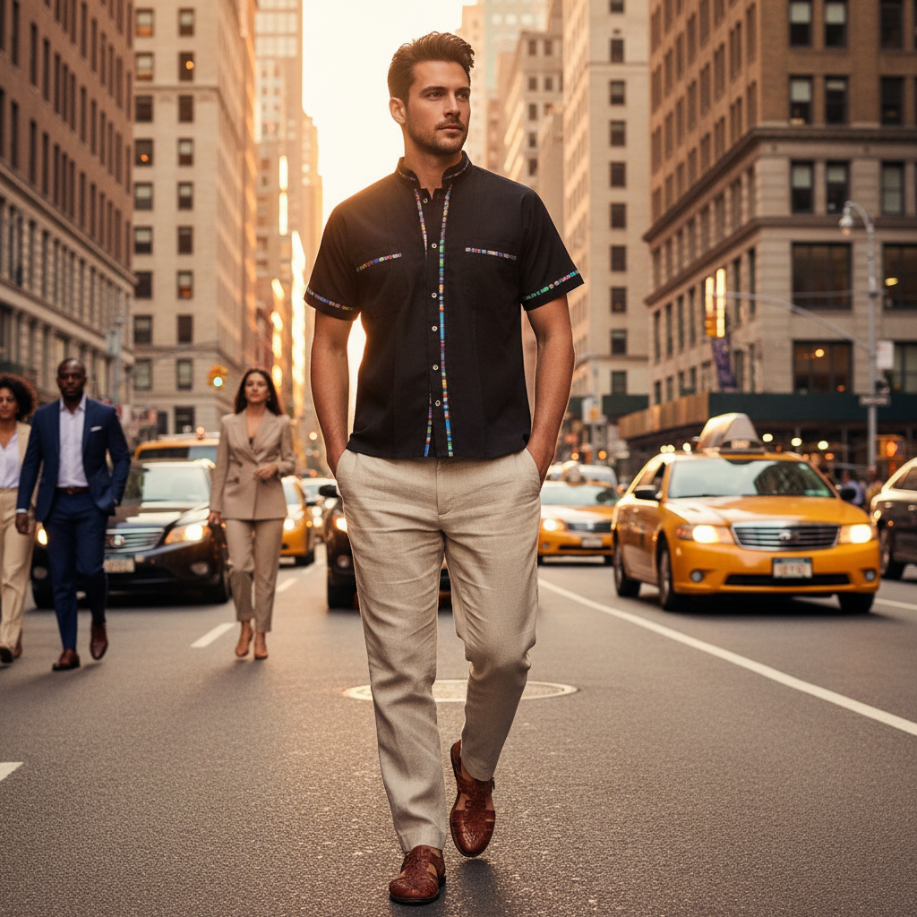 Camisa de Manta TM-78124 Men's Shirt