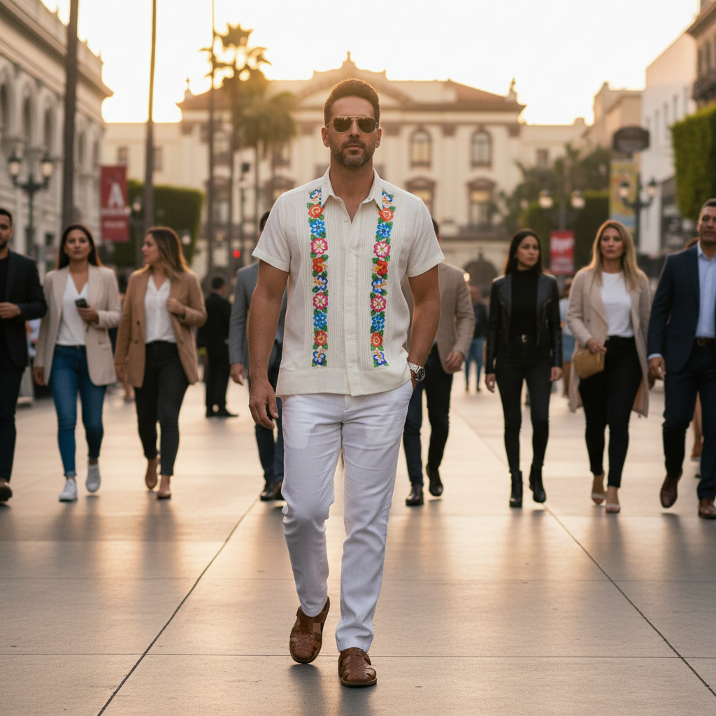 Camisa Bordada TM-79002 Men's Shirt