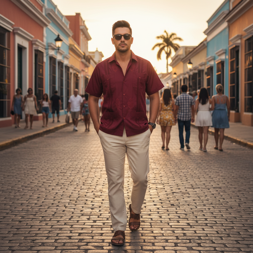 Camisa Guayabera TM-79489 - Men's Shirt